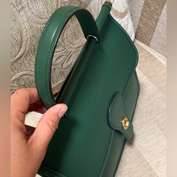 Coach Willis top handle in hunter green 5785 - Picture 11 of 15